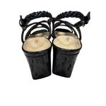 Easy Street Topaz Square Toe Sandals Women 9 Narrow Black Patent Faux Leather Photo 2
