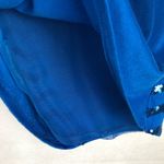 Love Fire Womens Top Small Y2K Sequin Cropped Boxy Party Event Night Out Evening Blue Photo 2