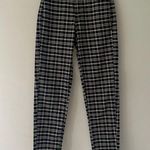 American Eagle  Women's Plaid Stretch Chino Pants Black Size 2 Photo 1
