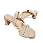 Caslon Sandals Size 6.5 Leather Tan Lennyn Slingback Open Toe Heels Photo 5