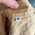 Oversized Tan Cotton Button Up Vest New Photo 7