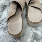 Vince  SARRIA TAN SUEDE WEDGE PLATFORM SLIDES Sandals SIZE 10 Photo 5