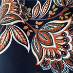 Perceptions NWT  Black Brown Sleeveless Floral Geometric Midi Dress Size Small Photo 9