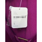 Free People Satin Tunic Top V-neck Bright Wine Womens Small NEW Rayon & Viscose Photo 2