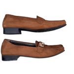 Stuart Weitzman Stuart Weitzman Women's Brown Suede Rhinestone Loafers Size 8.5 N Photo 5