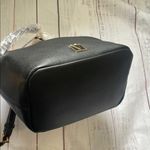 Victoria's Secret Victoria’s Secret Black Leather Bucket Bag Photo 4