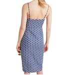 Anthropologie Waverly Grey Morin Dress Women S Blue White Polka Dot Button Front Photo 3
