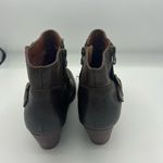 Kork-Ease  Brown Leather Isa Booties Heel Buckle Size 6 Photo 1