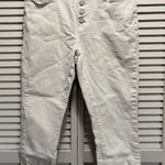 Indigo Rein Indigo - Rein Tan Curvy Crop Raw Hem Button Fly Denim Jeans Size 11 Mid Rise Photo 0