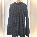 L.L.Bean plaid oversized turtle neck Photo 0