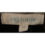 Vestique  Tie Die Black Grey High Collar Longsleeve Short Dress Women's Sz Medium Photo 5