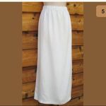 Orvis Cream Linen Top Skirt Set 2 Piece Photo 4