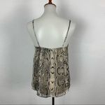 Adrienne Snake Print Camisole Top Size S Spaghetti Straps V-Neck Summer Photo 4