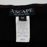 XScape  Y2K Slinky Black Red Glitter Swirls Tank Top Retro 80s 90s Holiday‎ Sz M Photo 3