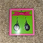 M Initial Earrings Silver Photo 1