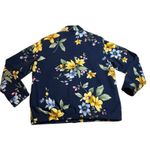 Alfred Dunner  Petite Floral Embellished Button Down Jacket Size 12P Colorful Photo 1