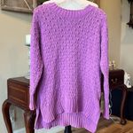 Seven7 Comfy Soft Chenille Textured Sweater Roomy Small Womens Wild Orchid Photo 9
