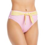 AQUA 2 Piece Pink/Yellow High Waisted Bikini NWT XL Photo 1