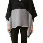 Ba&sh Colorblock Lady Cape Womens Size Small 1 Wool Blend Lace Up Hooded Poncho Photo 0