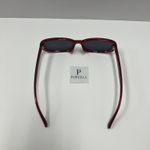 90s Red Maroon Sunglasses / slim small 90s sunglasses Photo 3