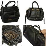 Jessica Simpson  Black Pebbled Leather Handbag Crossbody Purse 10 x 9 inches Photo 1
