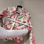 Loft  Floral Pastel Jacket Size 8 Photo 5