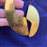 Large Gold Tone Abstract Puzzle Piece Photo 6