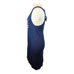 FIRST LOOK AMERICAN FLAG SLEEVELESS JERSEY TANK DRESS OR TUNIC TOP‎ SIZE SMALL Blue Photo 3