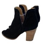 Lucky Brand * Larise Black Suede Leather Ankle Booties Womens US 10 Laser Cut Photo 7