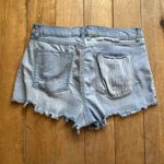 REWASH  Women's Blue Distressed Denim Shorts Photo 3