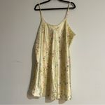 Cacique  Yellow Ditsy Floral Satin Slip Chemise Plus Size 18/20 Lingerie Cottage Photo 0