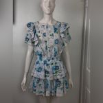 Love Shack Fancy Floral Ruffle Mini Dress Size Small Photo 2