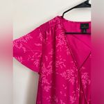 Worthington - Pink and white floral wrap dress Photo 1