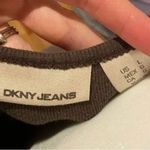 DKNY  Jeans Women's Brown Rhinestone Embellished Tank Top Size L Photo 3