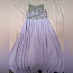 Lavender Gown with Beaded Bodice Purple Size 8 Photo 0