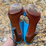 Bottega Veneta  Blue Peep Toe Heels sz38.5 8.5US Photo 7