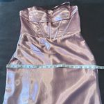Pink Full Length Prom Party Dress Criss Cross Back Straps Leg Slit Size 14 NEW Photo 10