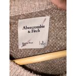Abercrombie & Fitch  Tan Brown Gray Knit Long Sleeve Crew Neck Sweater Size Small Photo 2
