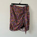 For Love & Lemons  Gilles Mini Ruffle Skirt Fuschia M Photo 1