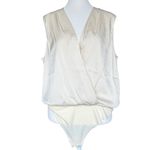 NWT Favorite Daughter The Sleeveless Date‎ Blouse Bodysuit Champagne Cream Sz L Size L Photo 3