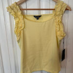Nicole Miller  Yellow Tank Top Size Small Photo 0
