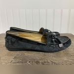 Coach  Frida Loafers Black Bow Canvas Sz 9B Photo 1
