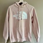 The North Face Hoodie Women's Medium Salmon Pink Sweater Lounge Pullover Logo Photo 0