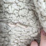 Soft Surroundings  Black Faux Fur Sherpa Cuff Collar Open Front Moto Jacket Photo 2