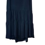 Nicole Miller  Black Sleeveless Midi High Low Tiered Dress Small #753 Photo 4