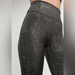 Spanx  Velvet RARE Leggings Black Gold Metallic Shine High Rise Stretch 20188R Photo 5