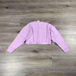 We Wore What NEW Women's Cropped Sweatshirt Size XS Lilac Photo 6