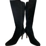 Cole Haan  Nancy Nike Air Tall Black Suede Riding Boots with Tassel, size 8.5 Photo 0