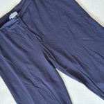AnyBody Navy Cozy Knit Cropped Jogger Pant Size 1X Blue Photo 1