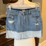 True Craft Denim Jean Skirt Distressed Western Rodeo Womens 5  Photo 9